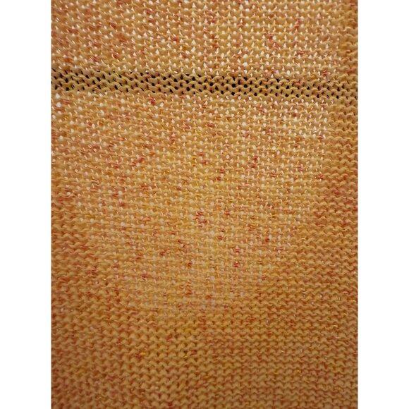 Skovhuus Women's Orange Cable Knit Long Cardigan Sweater Size Medium Bohemian - Picture 7 of 7